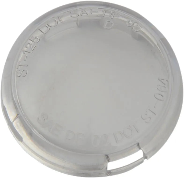 Drag Specialties Turn Signal Lens - Clear, Round