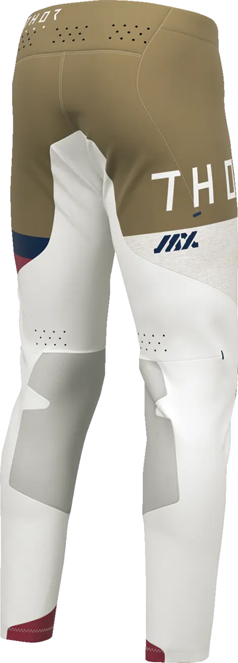 Thor Sportmode League Pants - Light Gray/Tan/White/Navy/Maroon
