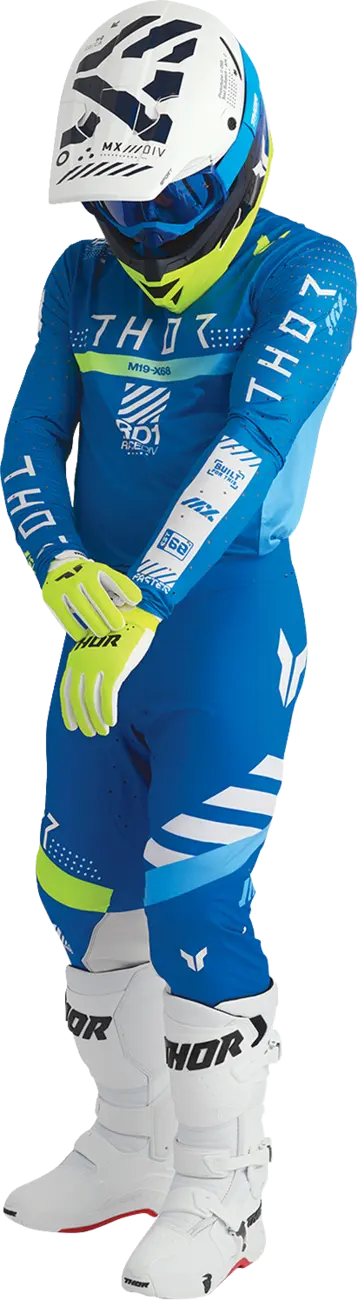 Thor Sportmode Synth Jersey - Blue/Yellow/White