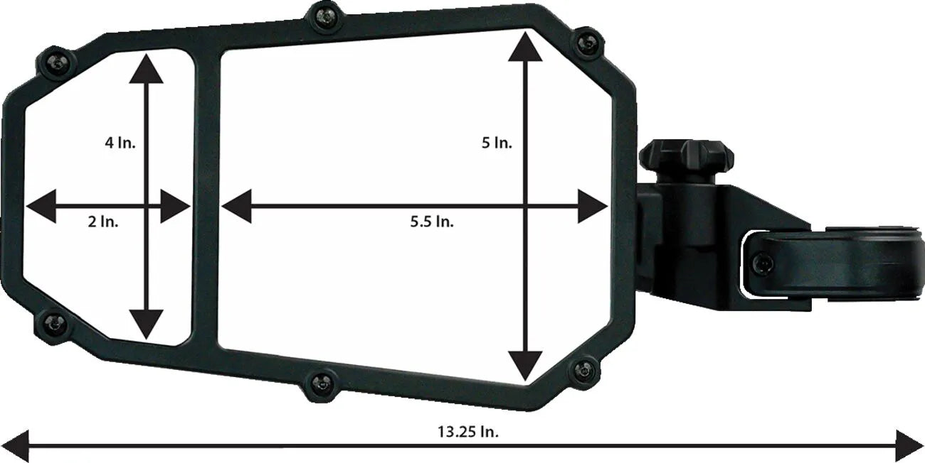 Moose Offroad Side View Mirror With Blind Spot