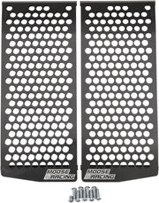 Moose Offroad Radiator Guards Aluminum Black