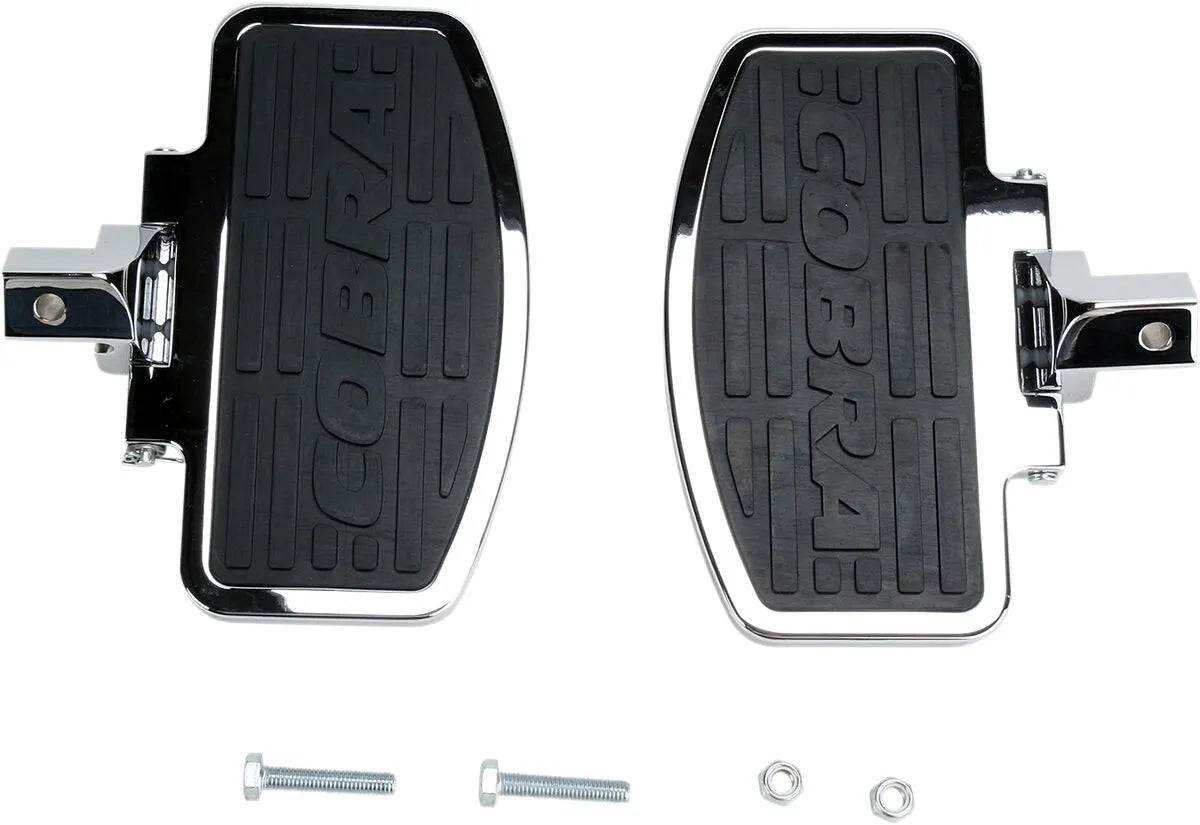 Cobra Classic Floorboard Kit - Black/chrome