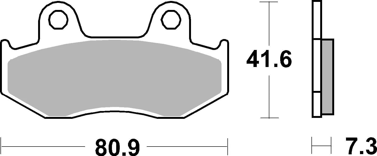 Sbs Ms Scooter Maxi Sintered Brake Pads Set