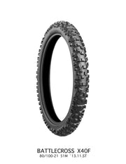 Bridgestone Battlecross X40 Front Tire 80/100-21