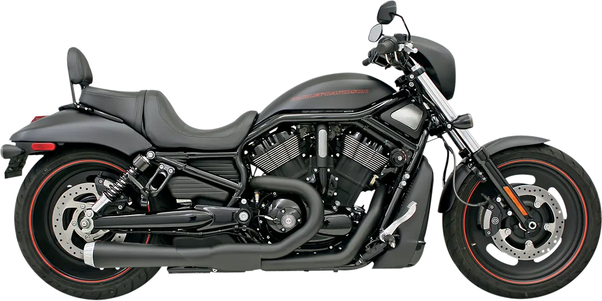 Bassani Xhaust Road Rage 2:1 V-rod Exhaust System Black