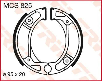 Trw Brake Shoes For Motorcycle - Organic Base
