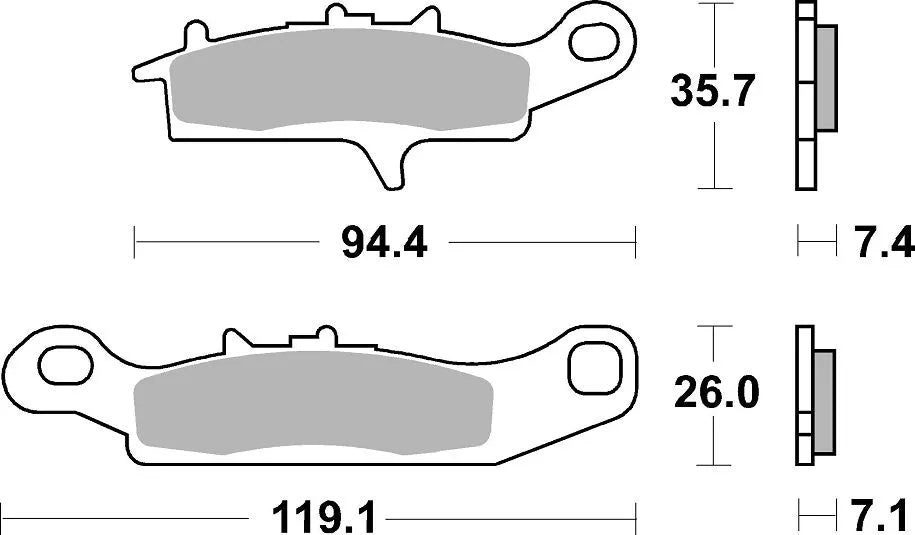 Sbs Si Offroad Sintered Brake Pads