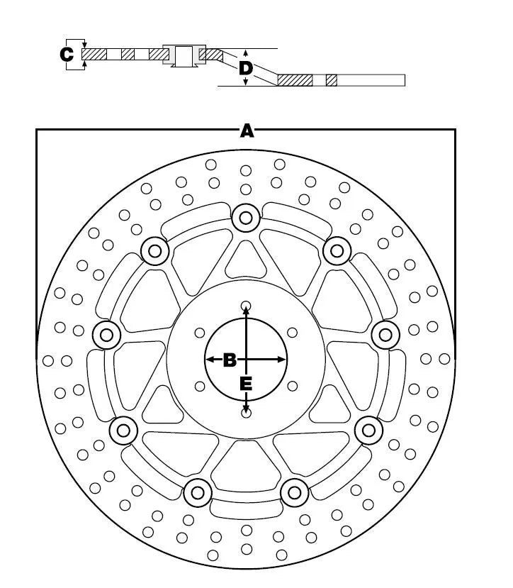 Trw Round Fixed Brake Rotor 250-299mm