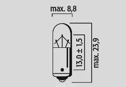 Flosser Ba9s 12v 2w Filament Bulb