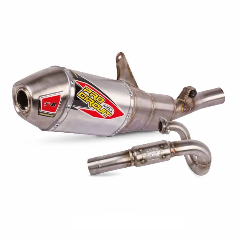 Pro Circuit T-6 Stainless Steel Exhaust System Full System