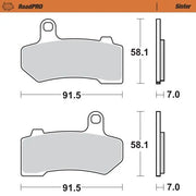 Moto-master Roadpro Sinter Brake Pad Rear