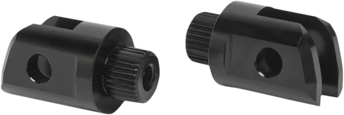 Arlen Ness Splined Peg Mount - Black Anodized