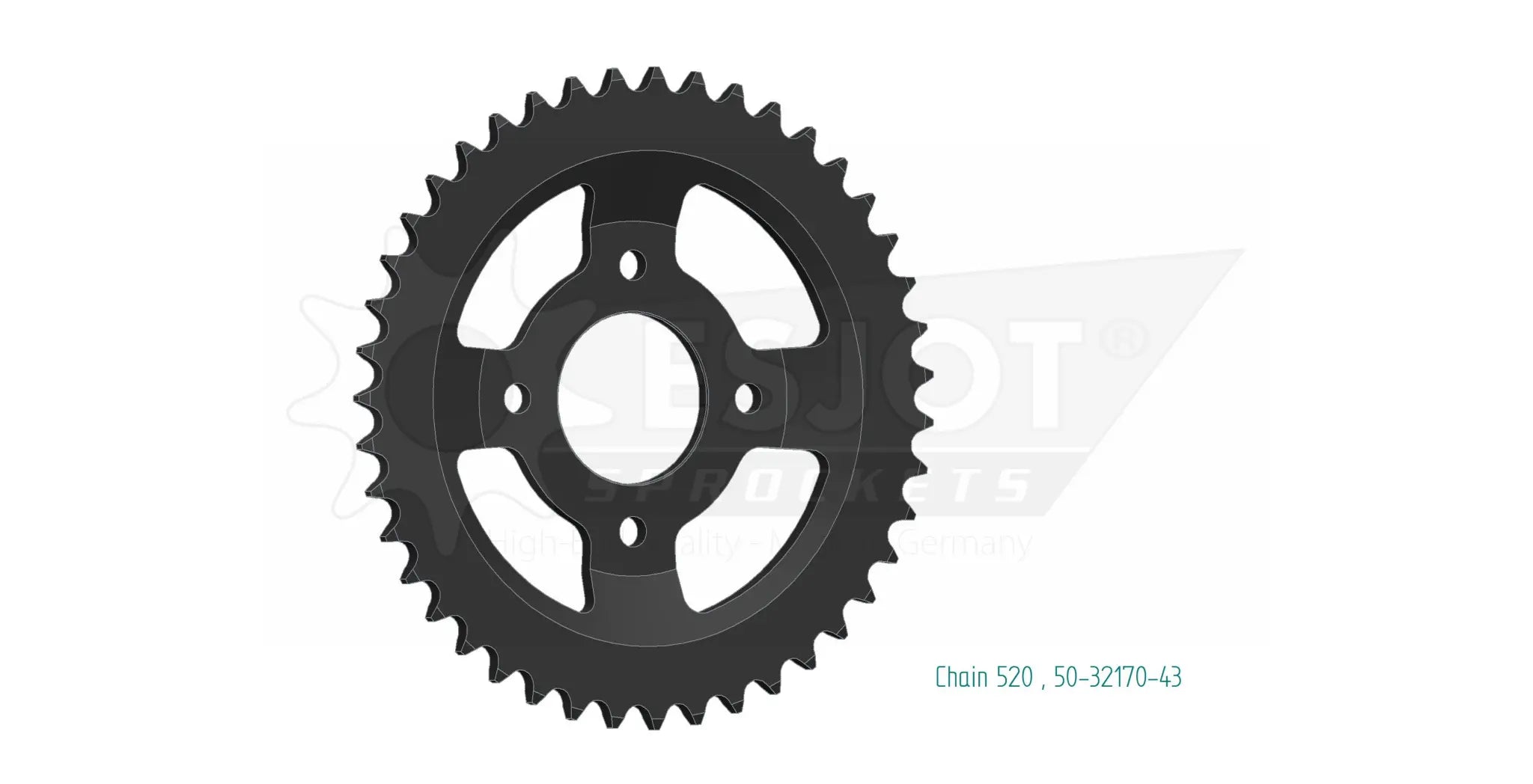 Esjot 520 Steel Rear Sprocket