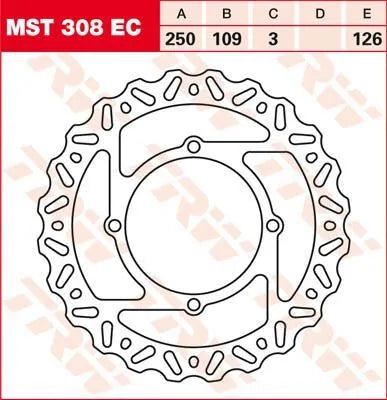 Trw Ec Cross Design Brake Rotor