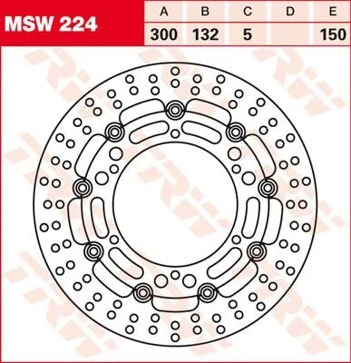 Trw Round Floating Brake Rotor For Motorcycle