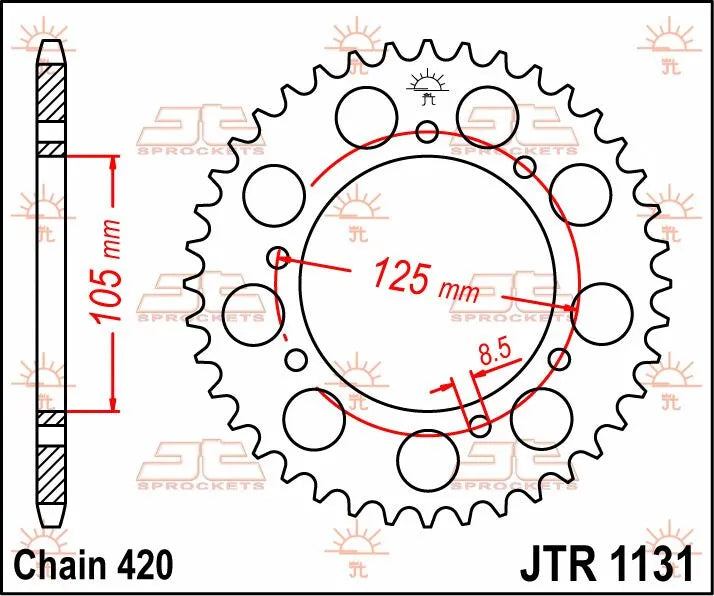 Jt Sprockets Steel Rear Sprocket 50t