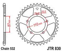 Jt Sprockets Steel Rear Sprocket 45t
