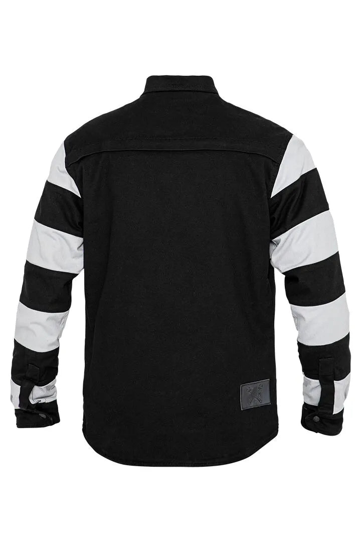 John Doe Prison Motoshirt Jacket - Black/White