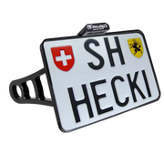 Heinz Bikes License Plate Side Mount For 3/4" Axles - Chrome