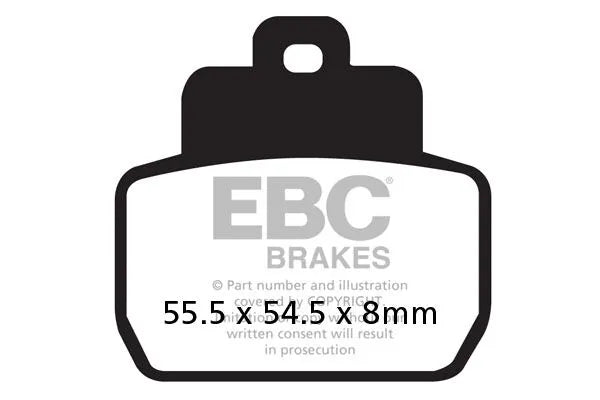 Ebc Sfa-hh Sintered Brake Pads For Scooters