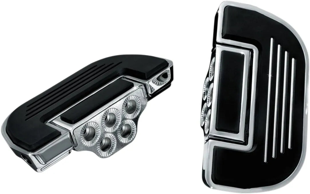 Kuryakyn Universal Floorboards - Black/chrome