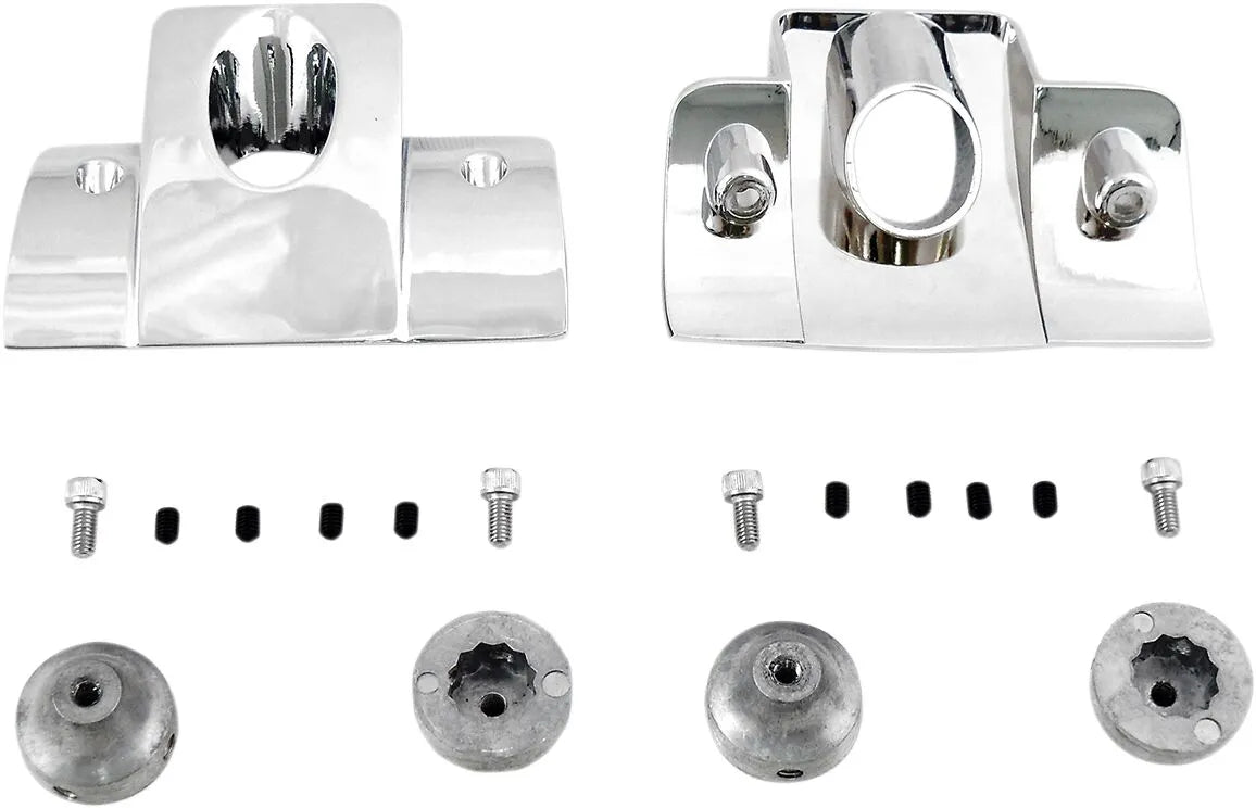 Drag Specialties Spark Plug Head Bolt Cover Kit Chrome