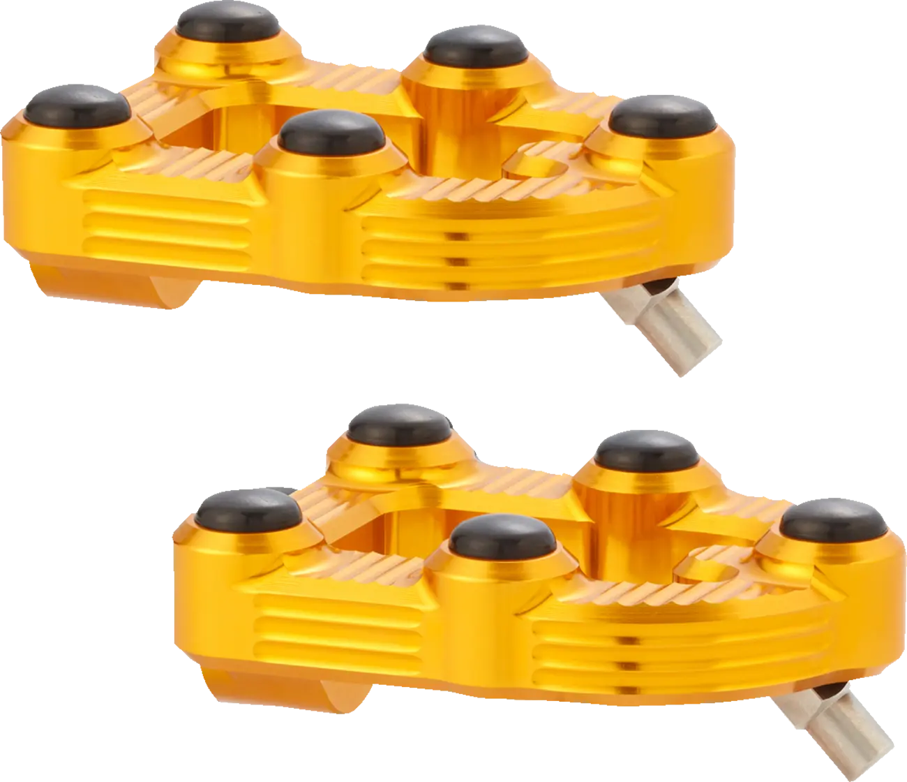 Arlen Ness Mx Foot Pegs - Gold Billet Aluminum