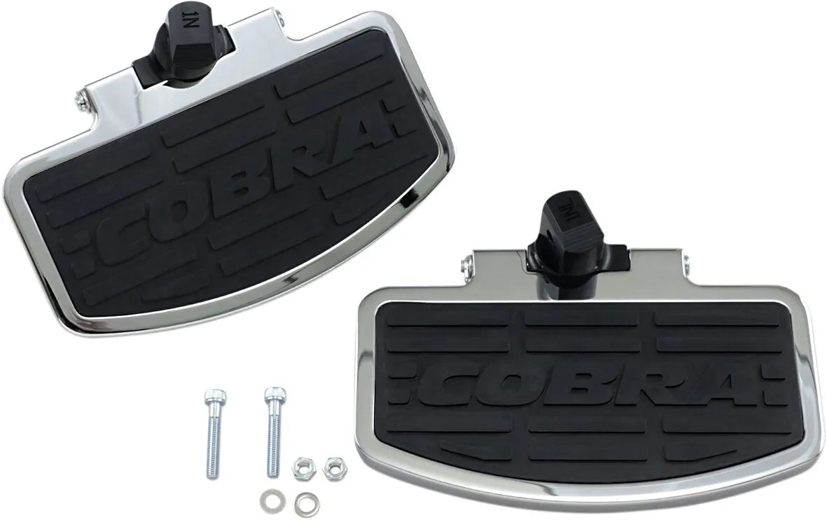Cobra Classic Floorboard Kit - Black/chrome
