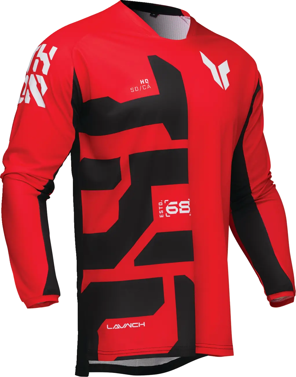 Thor Launchmode Forge Jersey - Black/Red/White
