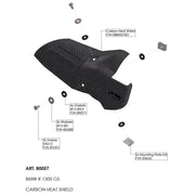 Leovince Heat Shield - Carbon Fiber Exhaust Guard