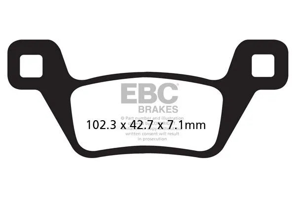 Ebc R Series Sintered Brake Pads For Atv