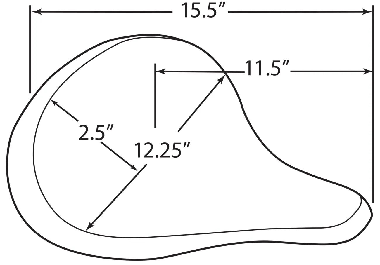 Drag Specialties Large Spring Solo Seat