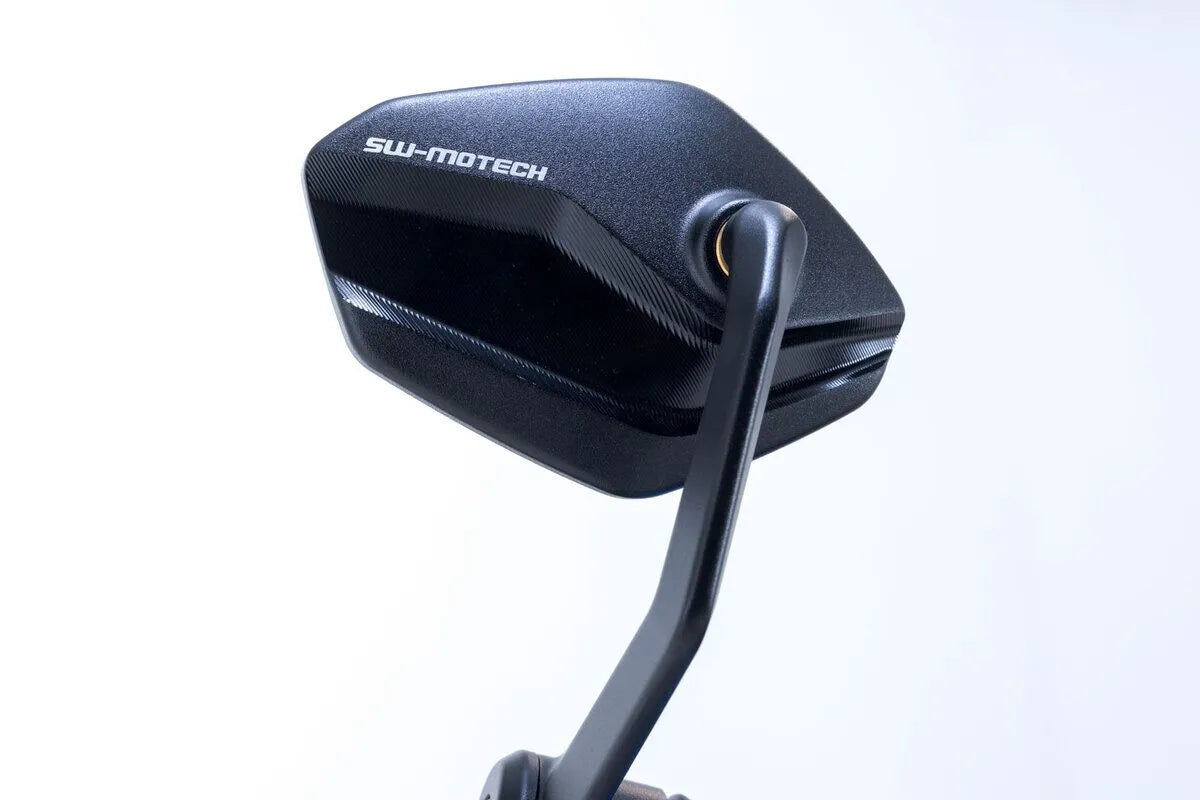 Sw-motech Bar End Mirrors - Black Aluminum