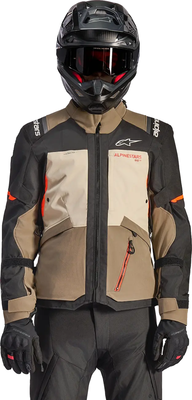 Alpinestars Andes V4 Drystar® All Weather Jacket - Black/Brown/Orange/White