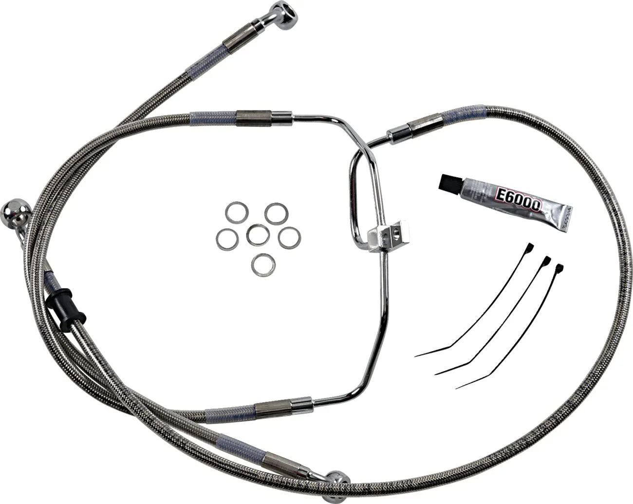 Drag Specialties Extended Brake Line Kit For Non-abs Models