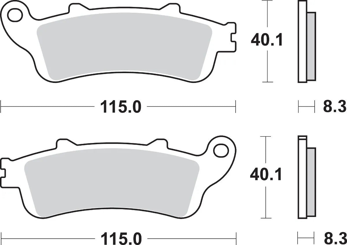 Sbs Ls Street Excel Sintered Rear Brake Pads