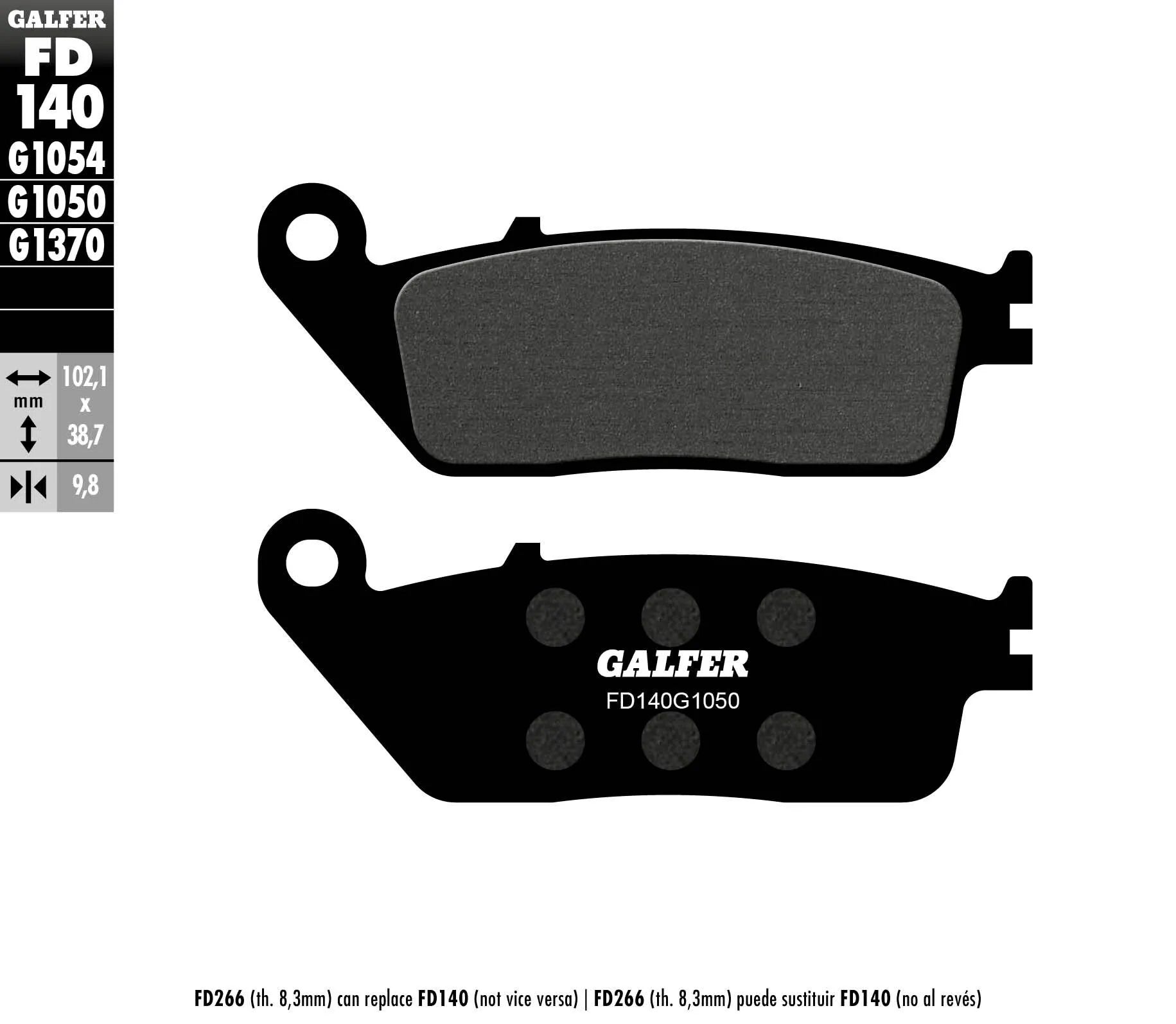 Galfer Organic Brake Pad Set For Motorcycle