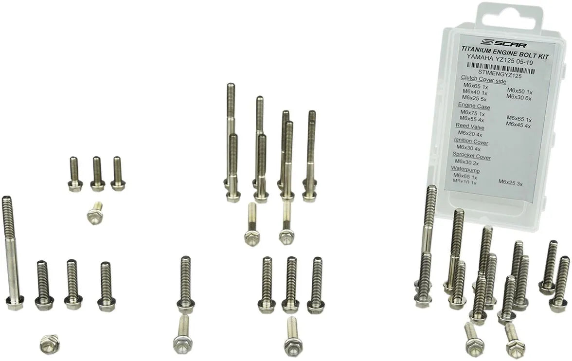 Scar Titanium M6 Screws - Lightweight & Durable