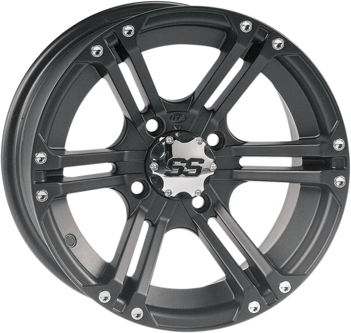 Itp Ss212 Alloy Wheel - 14 Inch Black Matte