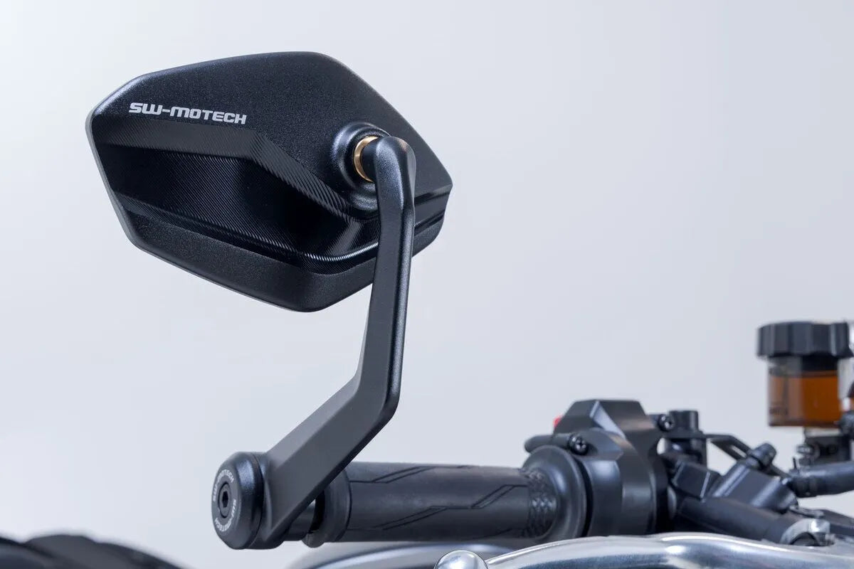 Sw-motech Bar End Mirrors - Black Anodized Aluminum