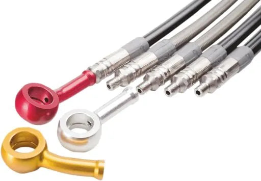 Trw Varioflex Steel Braided Brake Line - 37.75" Black