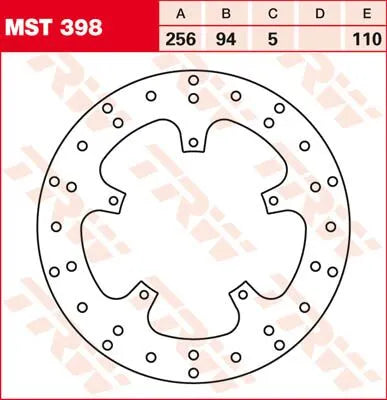 Trw Round Fixed Brake Rotor For 250-299mm Applications