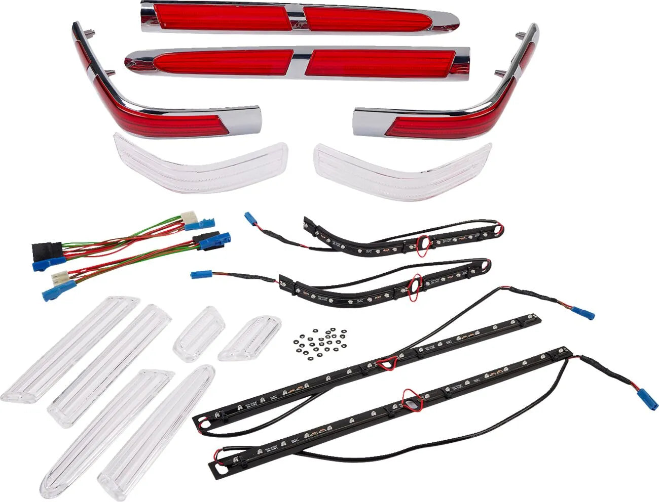Show Chrome Led Trunk & Saddlebag Molding Insert Kit