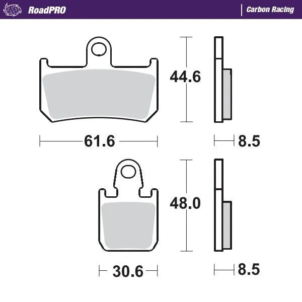 Moto-master Roadpro Carbon Racing Brake Pads