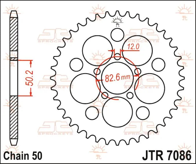 Jt Sprockets Steel Rear Sprocket 530-48t