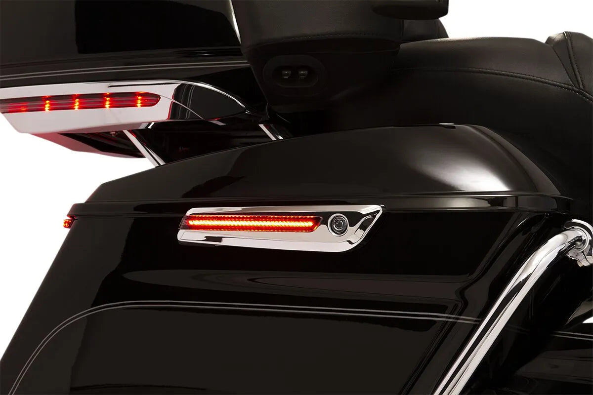 Ciro Led Saddlebag Hinge Covers - Chrome
