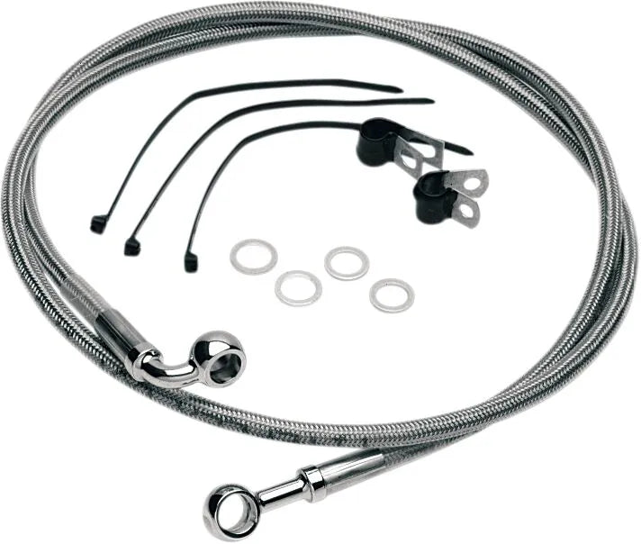 Drag Specialties Stainless Steel Brake Line Kit - Front Upper