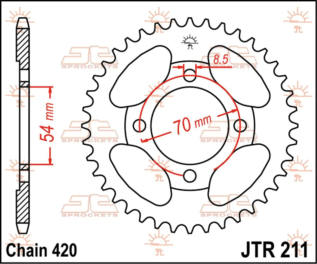 Jt Sprockets Steel Rear Sprocket 42t