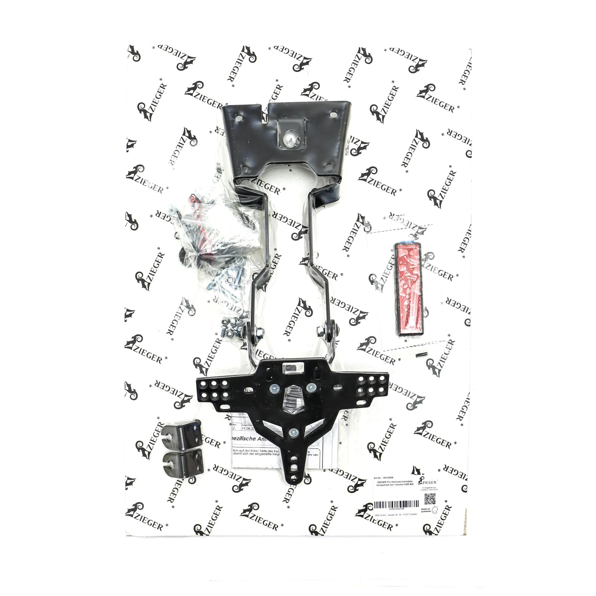 Zieger Pro License Plate Holder Type C