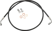 La Choppers Black Braided Brake Line Kit For Mini Ape Hangers